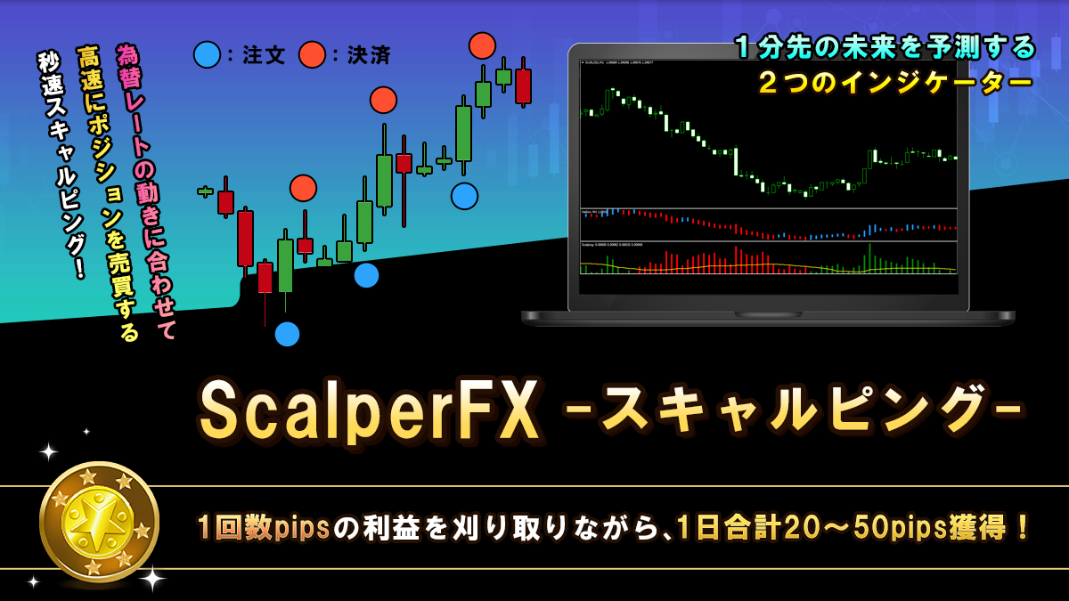 【ScalperFX】 1分先の未来を予測する2つのインジケーター FXのスキャルピング・デイトレードロジック サインツールやシグナルツールのトレード手法